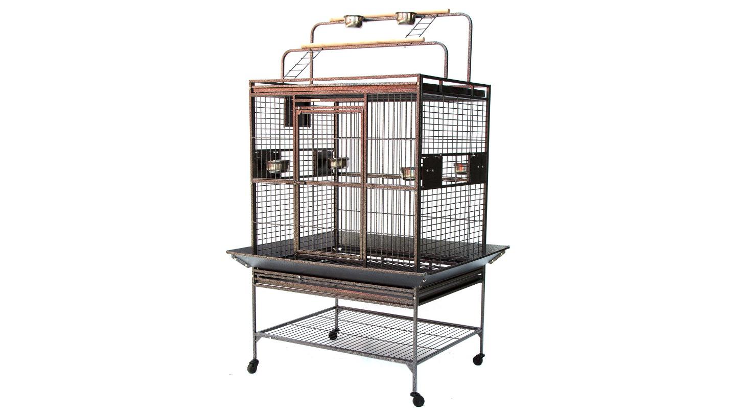 Flyline Grey Palace Play Top Bird Aviary Cage - Large