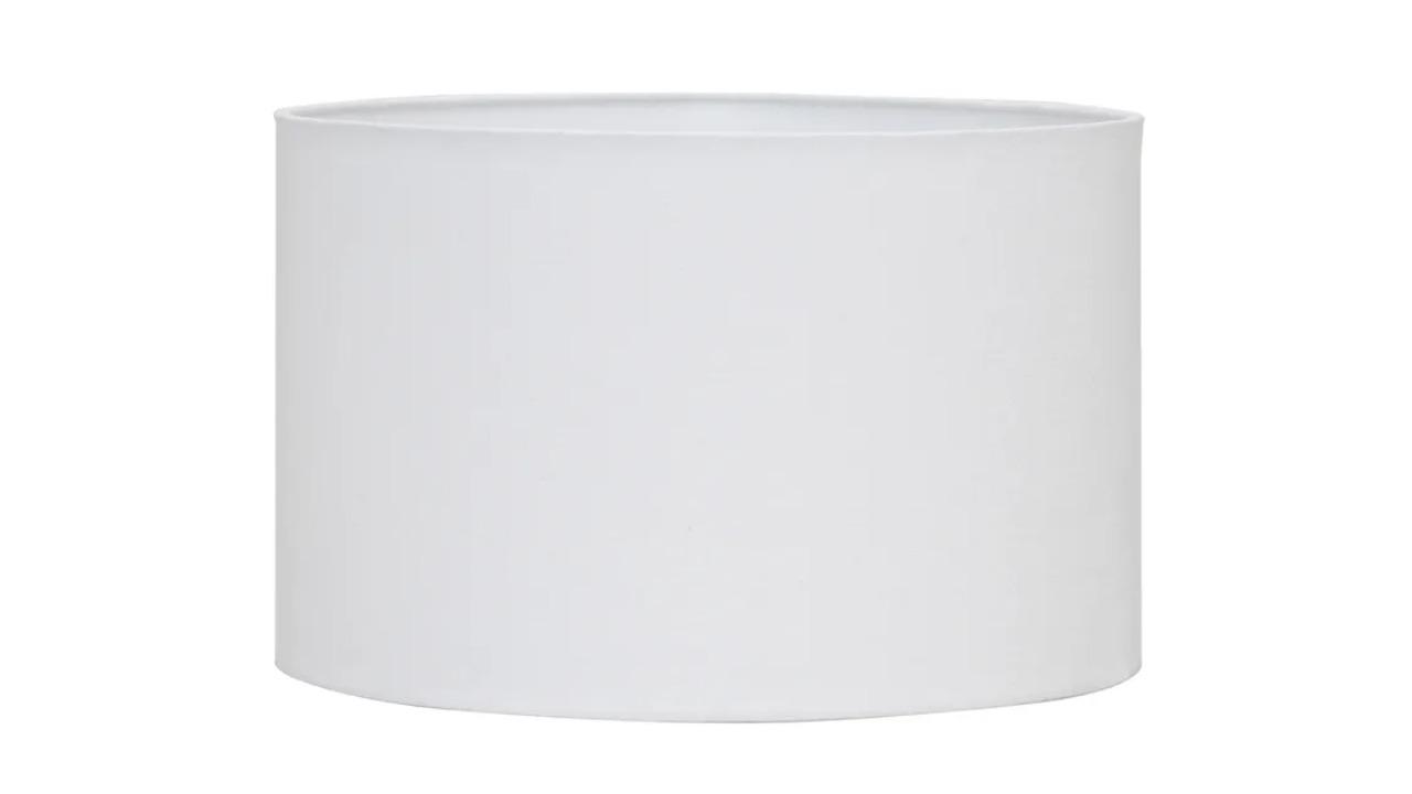 Cafe Lighting & Living Large Larissa Drum Shade - White