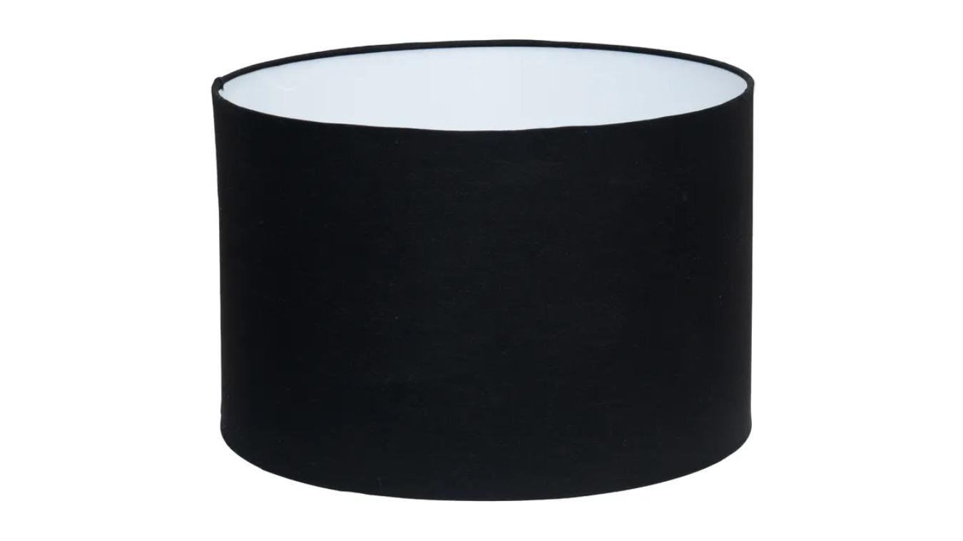 Cafe Lighting & Living Medium Larissa Drum Shade - Black