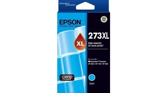 Epson 273XL High Capacity Claria Premium Photo Ink Cartridge - Cyan