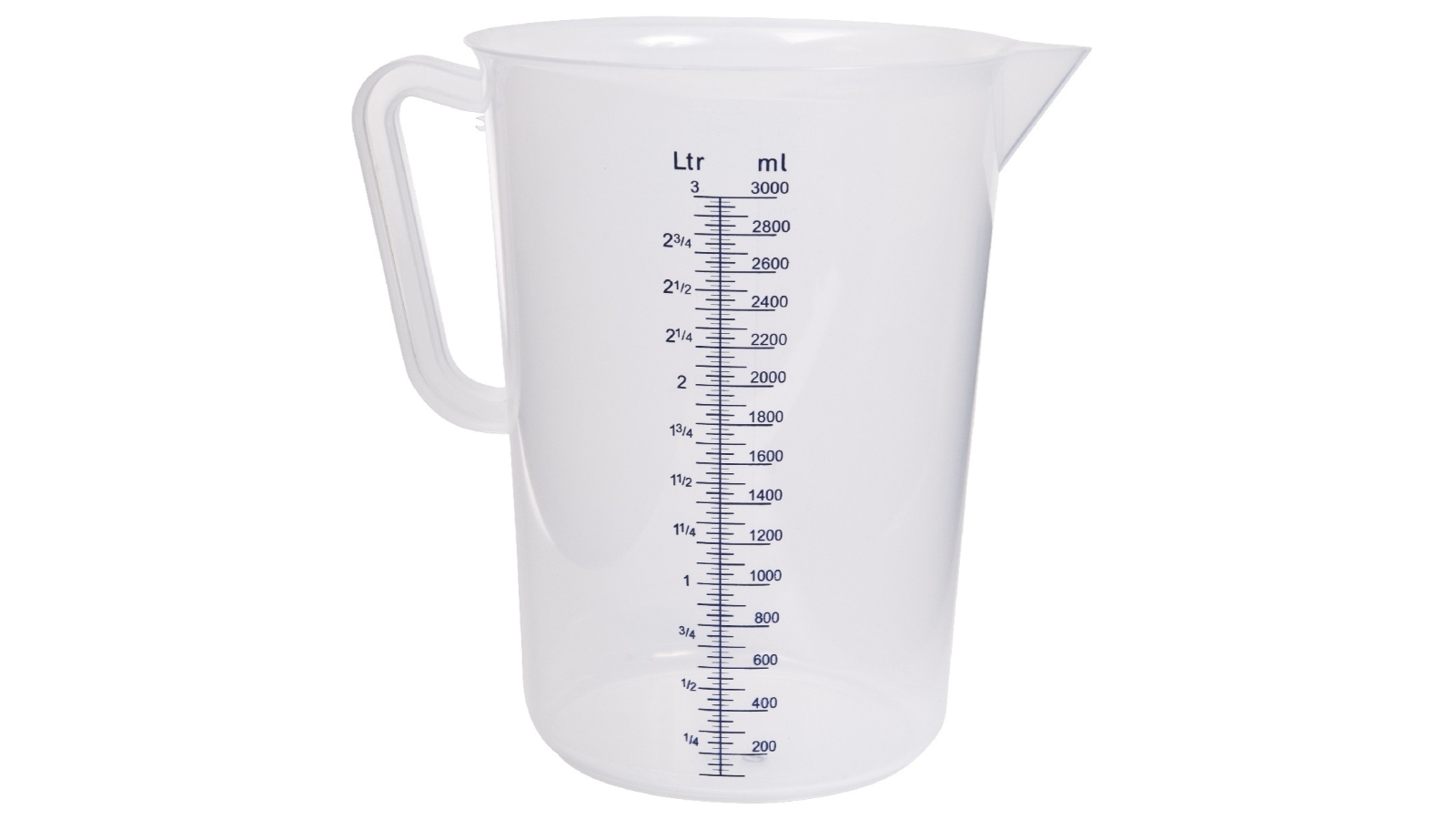 Trenton Plastic Polypropylene 3Litre Measuring Jugs Harvey Norman