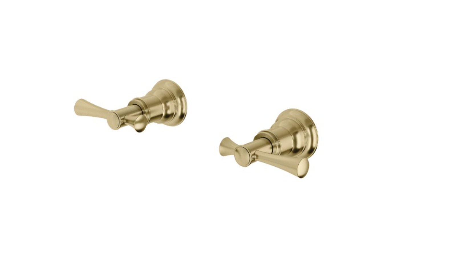 Phoenix Cromford Lead-Free Wall Top Assemblies - Brushed Gold