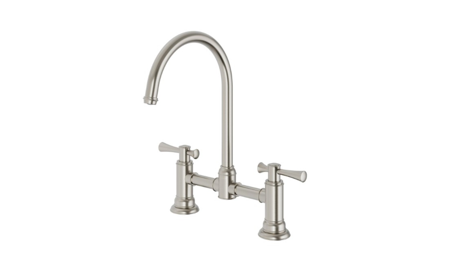 Phoenix Cromford 180mm Lead-Free Exposed Sink Set - Brushed Nickel
