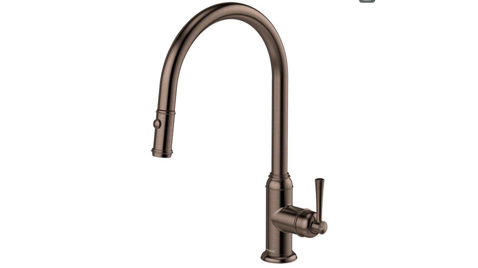 Phoenix Cromford 230mm Lead-Free Pull-Out Sink Mixer - Brushed Bronze 