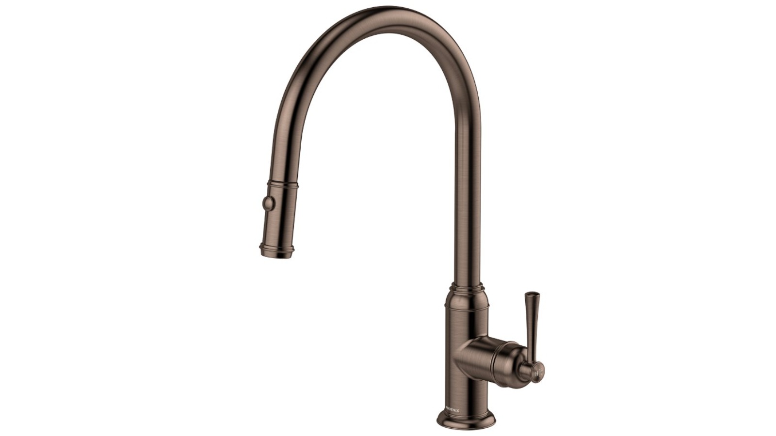 Phoenix Cromford 180mm Lead-Free Pull-Out Sink Mixer - Brushed Bronze 