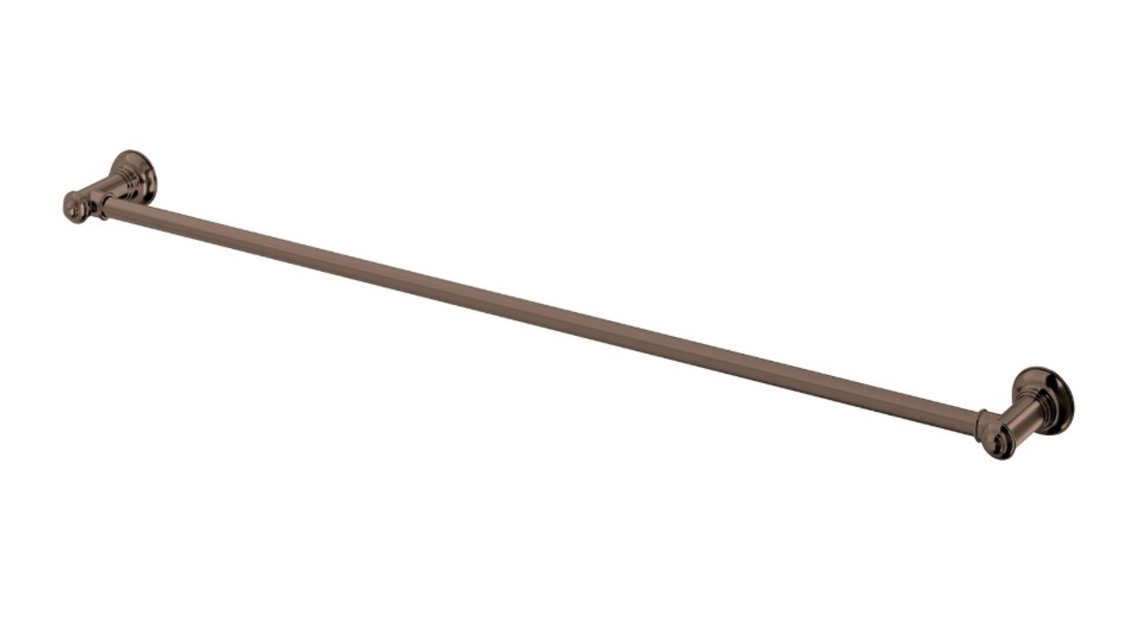 Phoenix 800mm Cromford Single Towel Rail - Brushed Bronze