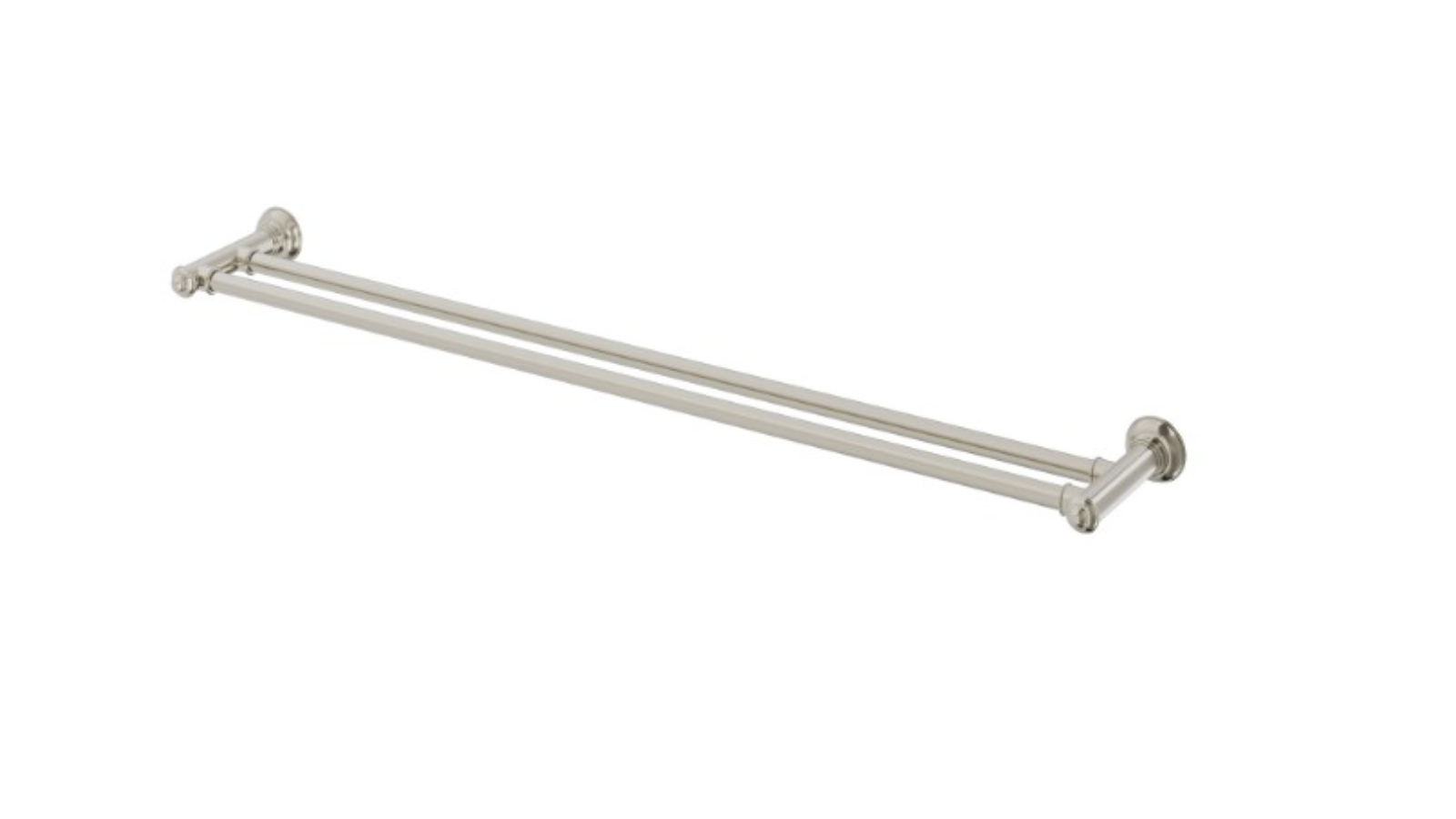 Phoenix 800mm Cromford Double Towel Rail - Brushed Nickel