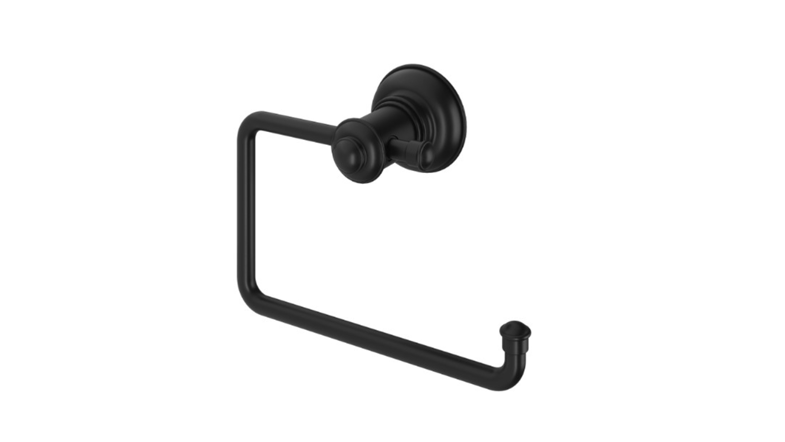 Phoenix Cromford Toilet Roll Holder - Matte Black