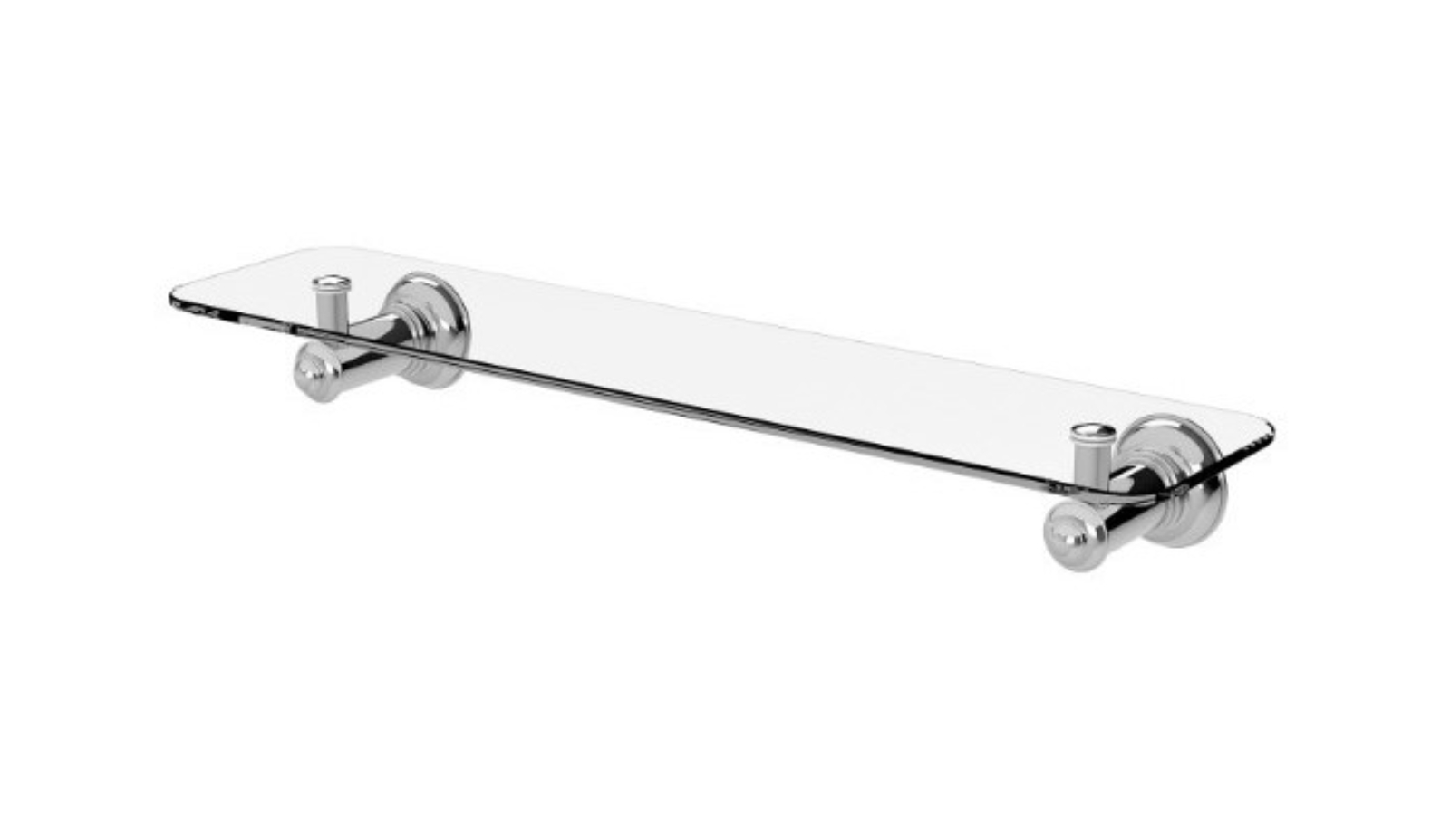 Phoenix Cromford 450mm Glass Shelf - Chrome