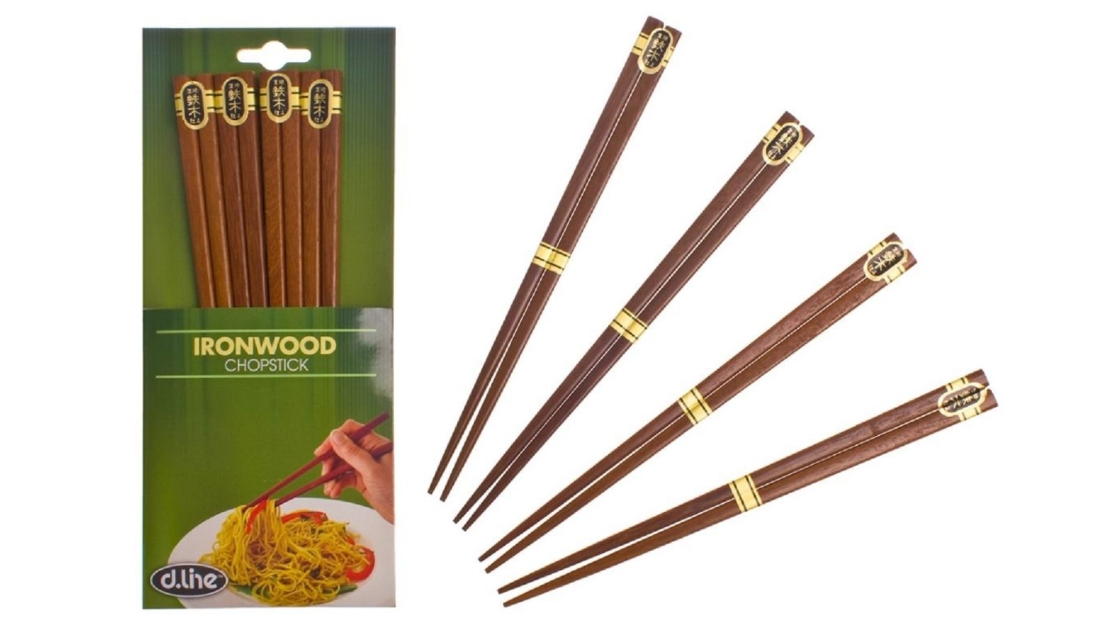 DLine Ironwood Chopsticks - 4 Pairs