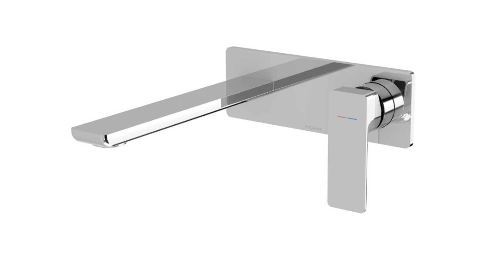 Phoenix Gloss MKII 200mm Complete Kit SwitchMix Wall Basin/Bath Mixer Set - Chrome