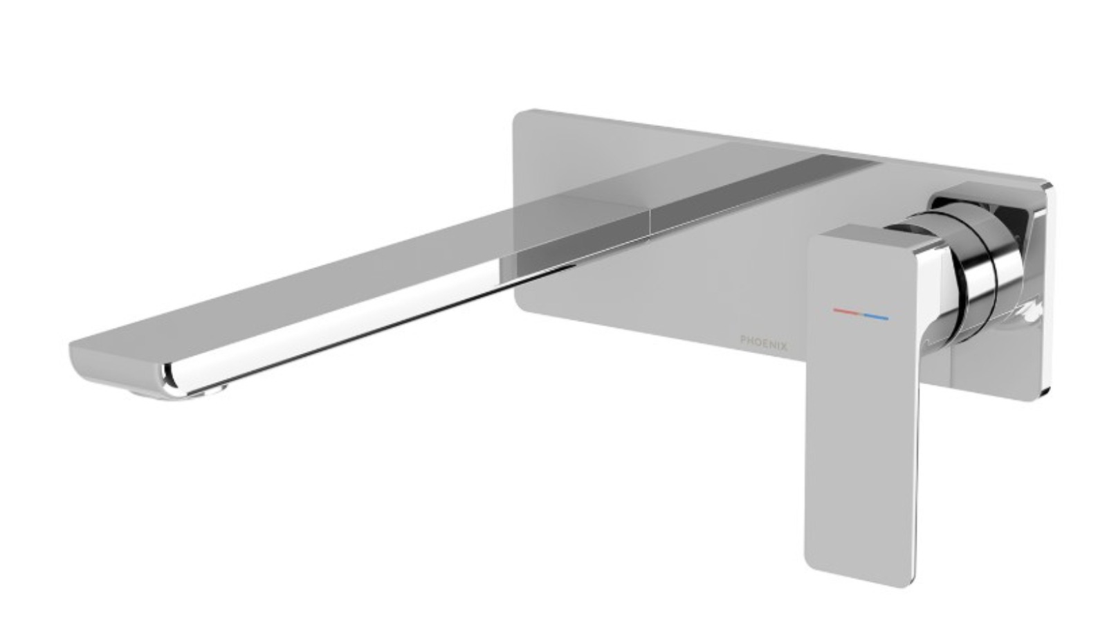 Phoenix Gloss MKII Fit-Off Only Lead-Free SwitchMix Wall Basin/Bath Mixer Set - Chrome
