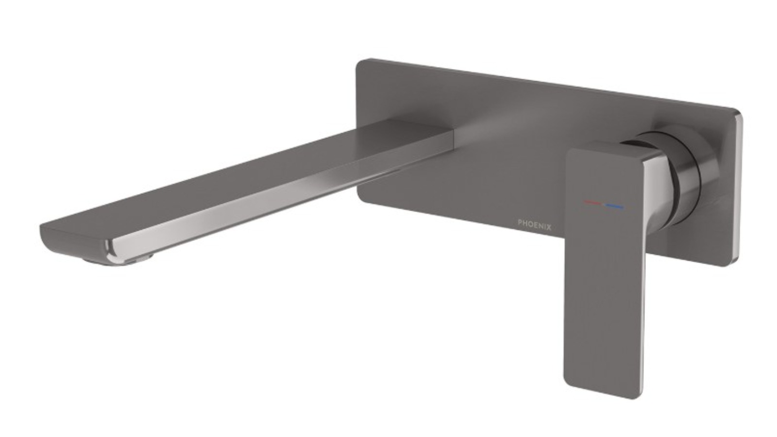 Phoenix Gloss MKII SwitchMix Wall Basin/Bath Mixer Set (Fit-Off Only) LF - Brushed Carbon