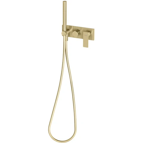 Phoenix Gloss MKII Wall Shower System - Brushed Gold