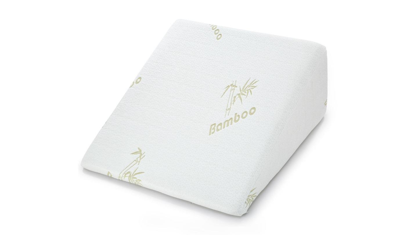 Luxdream Triangle Bed Wedge Pillow with Memory Foam Topper