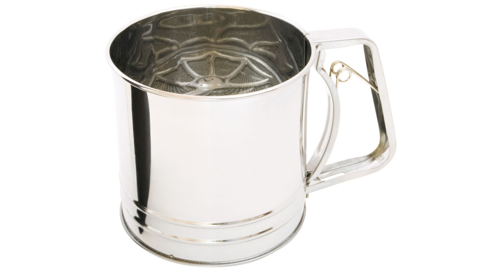 Cuisena 1.25 Litre Stainless Steel 5-Cup Flour Sifter - Silver