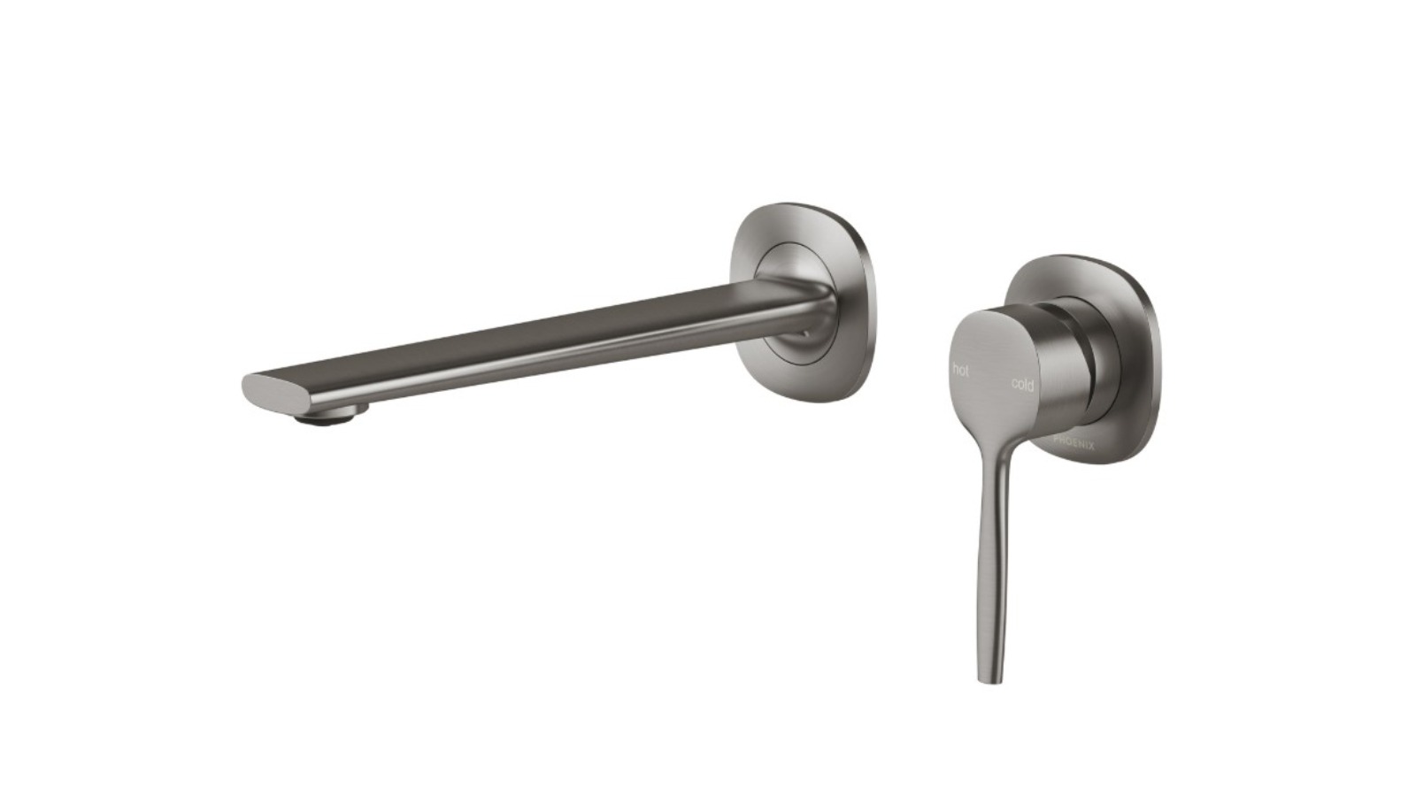 Phoenix Vask Complete Kit Lead-Free SwitchMix Wall Basin/Bath Mixer Set - Brushed Carbon