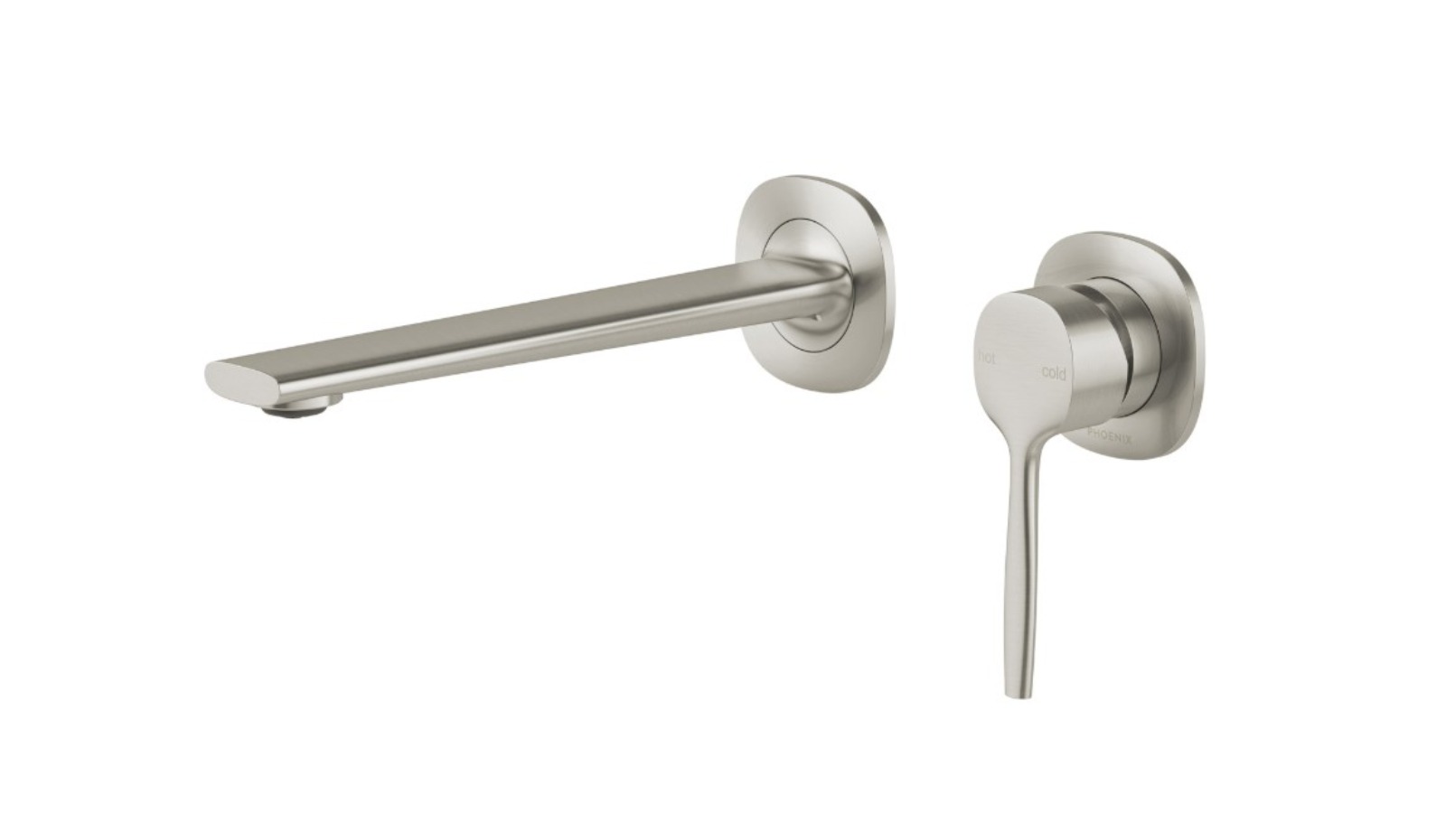 Phoenix Vask Complete Kit Lead-Free SwitchMix Wall Basin/Bath Mixer Set - Brushed Nickel
