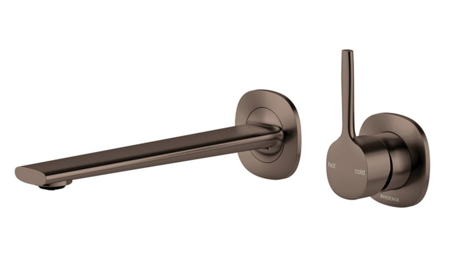 Phoenix Vask Pin Up Fit-Off Only Lead-Free SwitchMix Wall/Basin/Bath Mixer Set - Brushed Bronze
