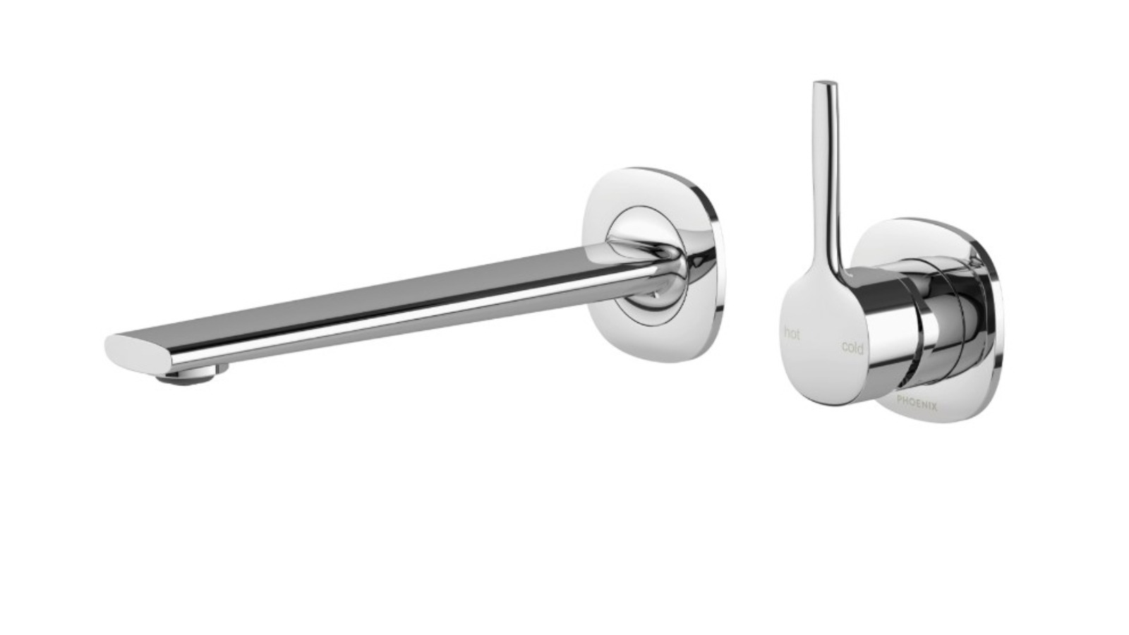 Phoenix Vask Pin-Up Complete Kit Lead-Free SwitchMix Wall Basin/Bath Mixer Set - Chrome