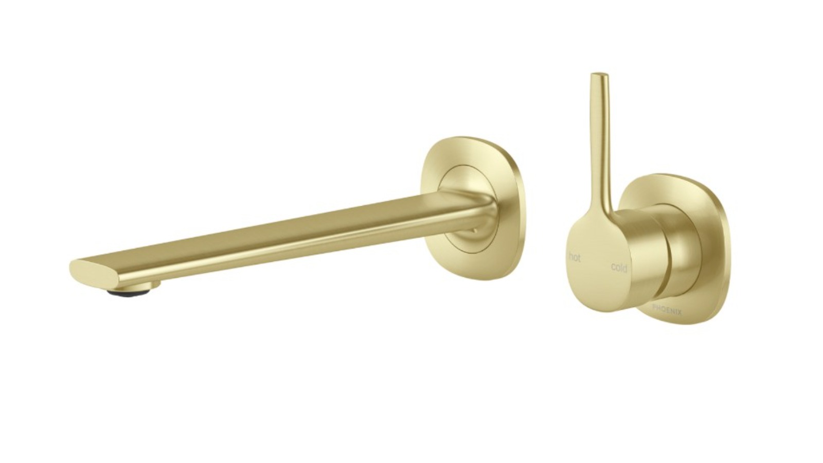 Phoenix Vask Pin-Up Complete Kit Lead-Free SwitchMix Wall Basin/Bath Mixer Set - Brushed Gold
