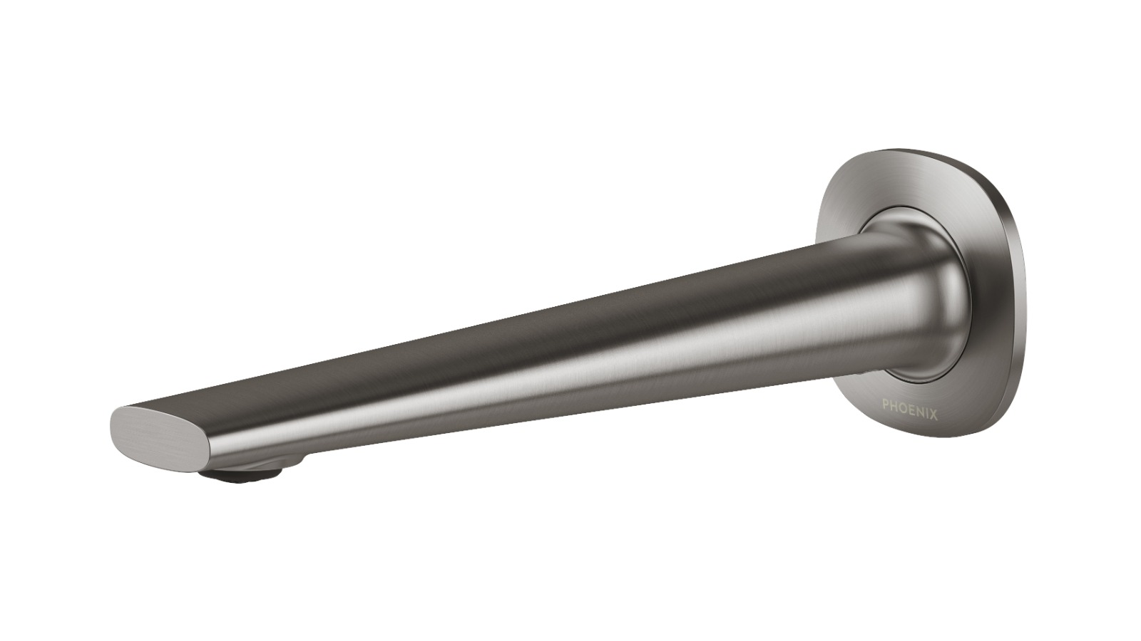 Phoenix Vask 200mm Lead-Free Wall Basin/Bath Outlet - Brushed Carbon