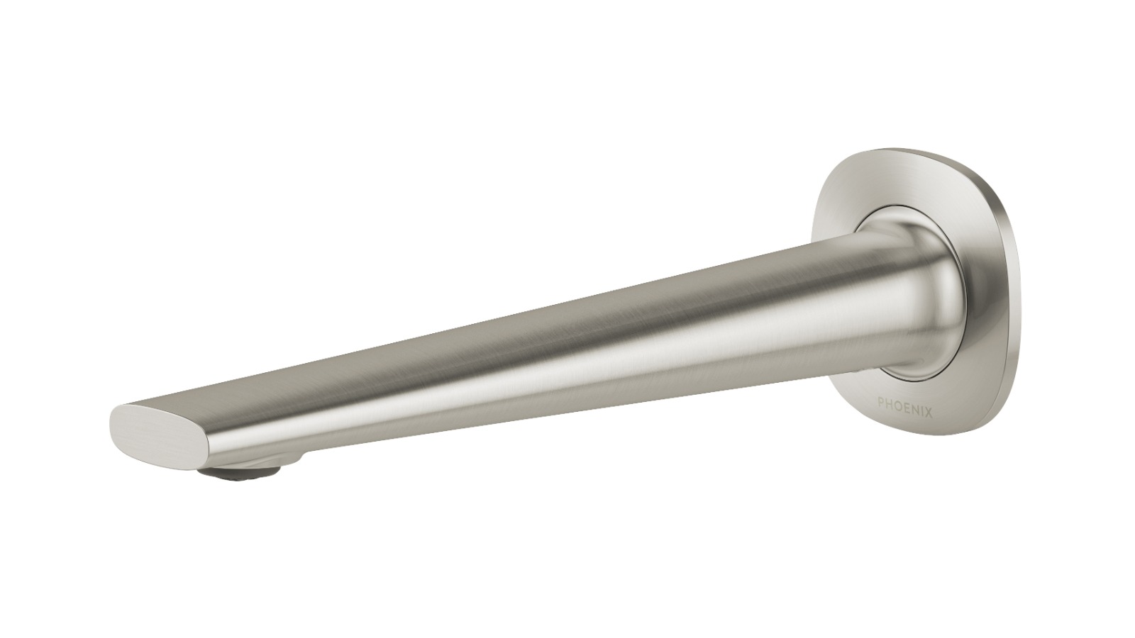 Phoenix Vask 200mm Lead-Free Wall Basin/Bath Outlet - Brushed Nickel