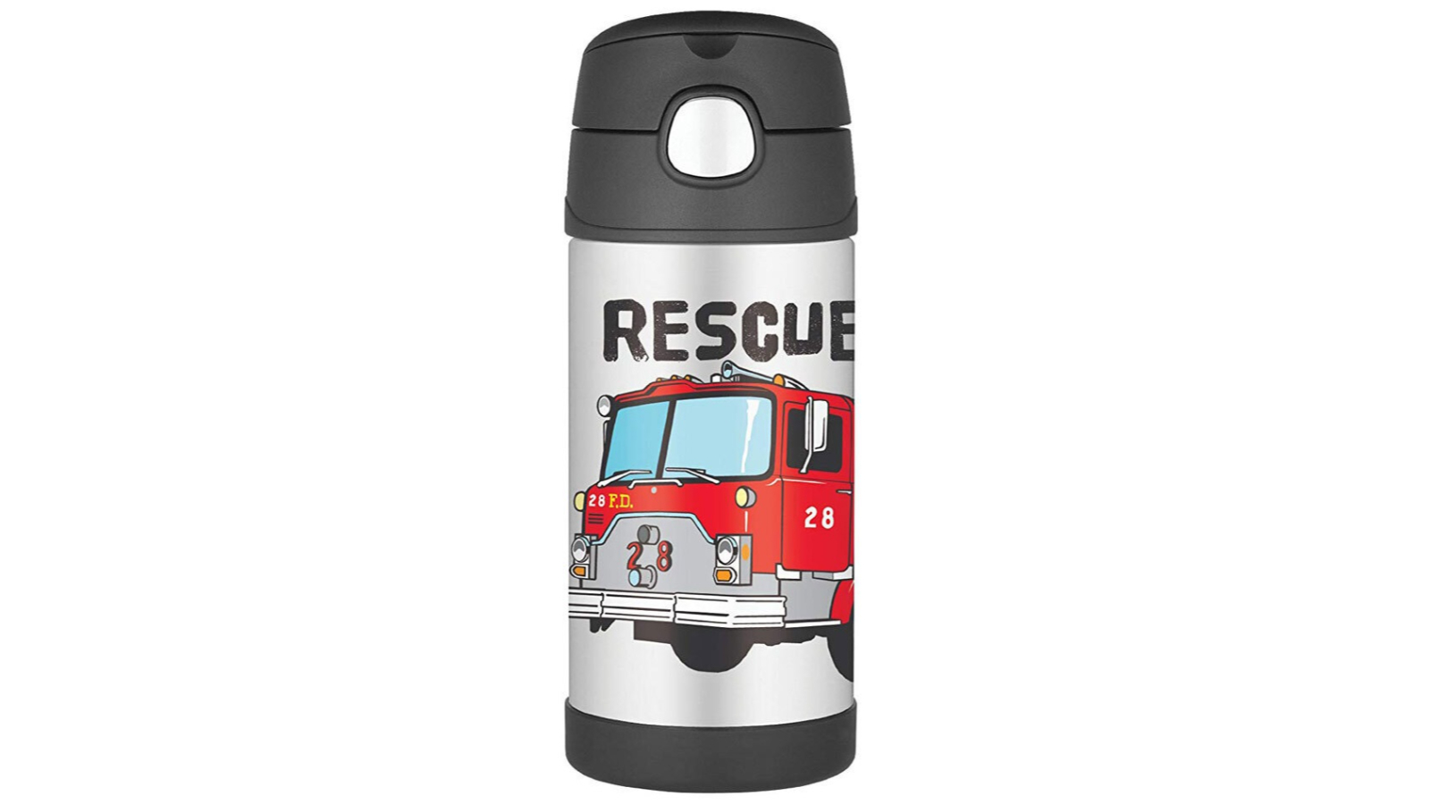Thermos 355ml Funtainer Stainless Steel Fire Truck Insulated Bottle