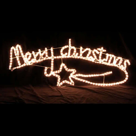 Hisen Animated Merry Christmas Motif Rope Light with Controller
