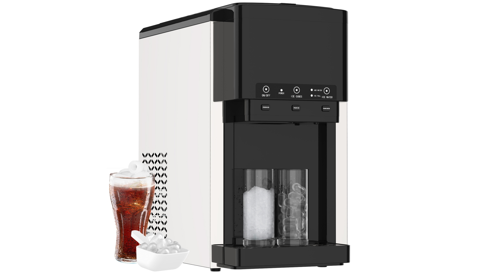 Advwin 3 in 1 Ice Maker, Crushed Ice and Ice Water Combo