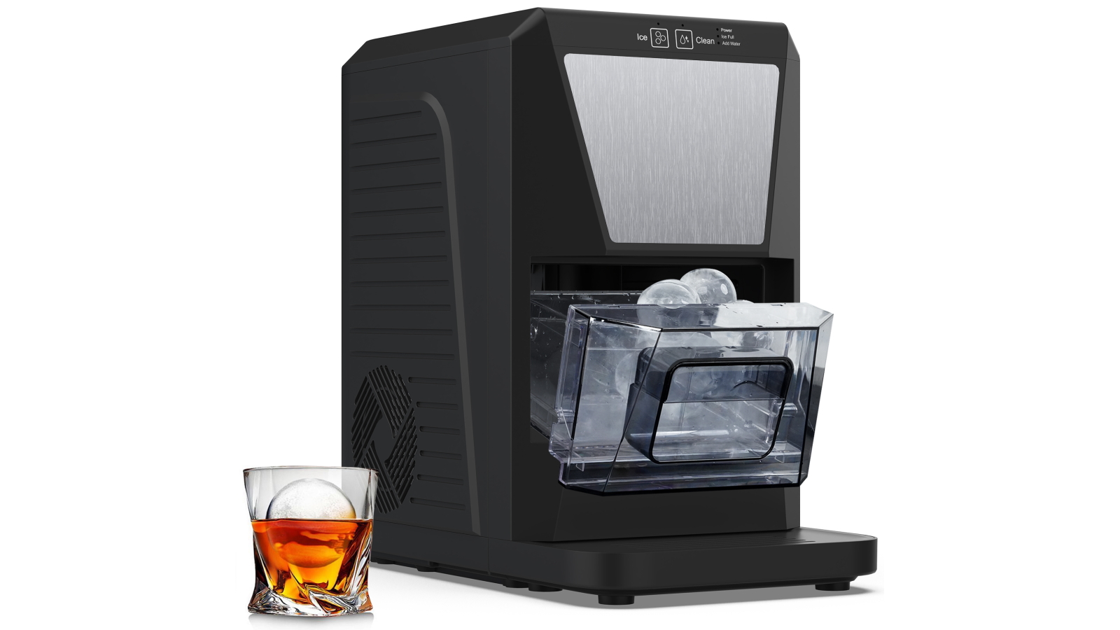 Advwin Sphere Ice Maker with 50mm Ice Ball Maker and Self-Cleaning