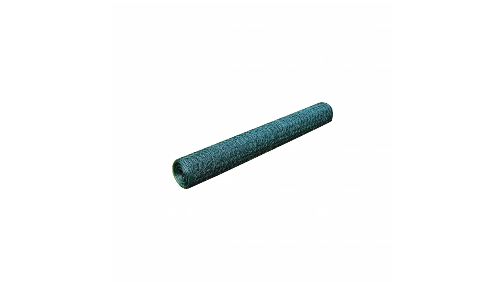 vidaXL Green 25 x 1metre Chicken Wire Fence with PVC Coating