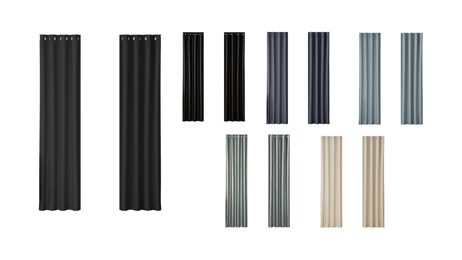 Artiss 2 Panel 140 x 230cm Eyelet Blockout Curtain