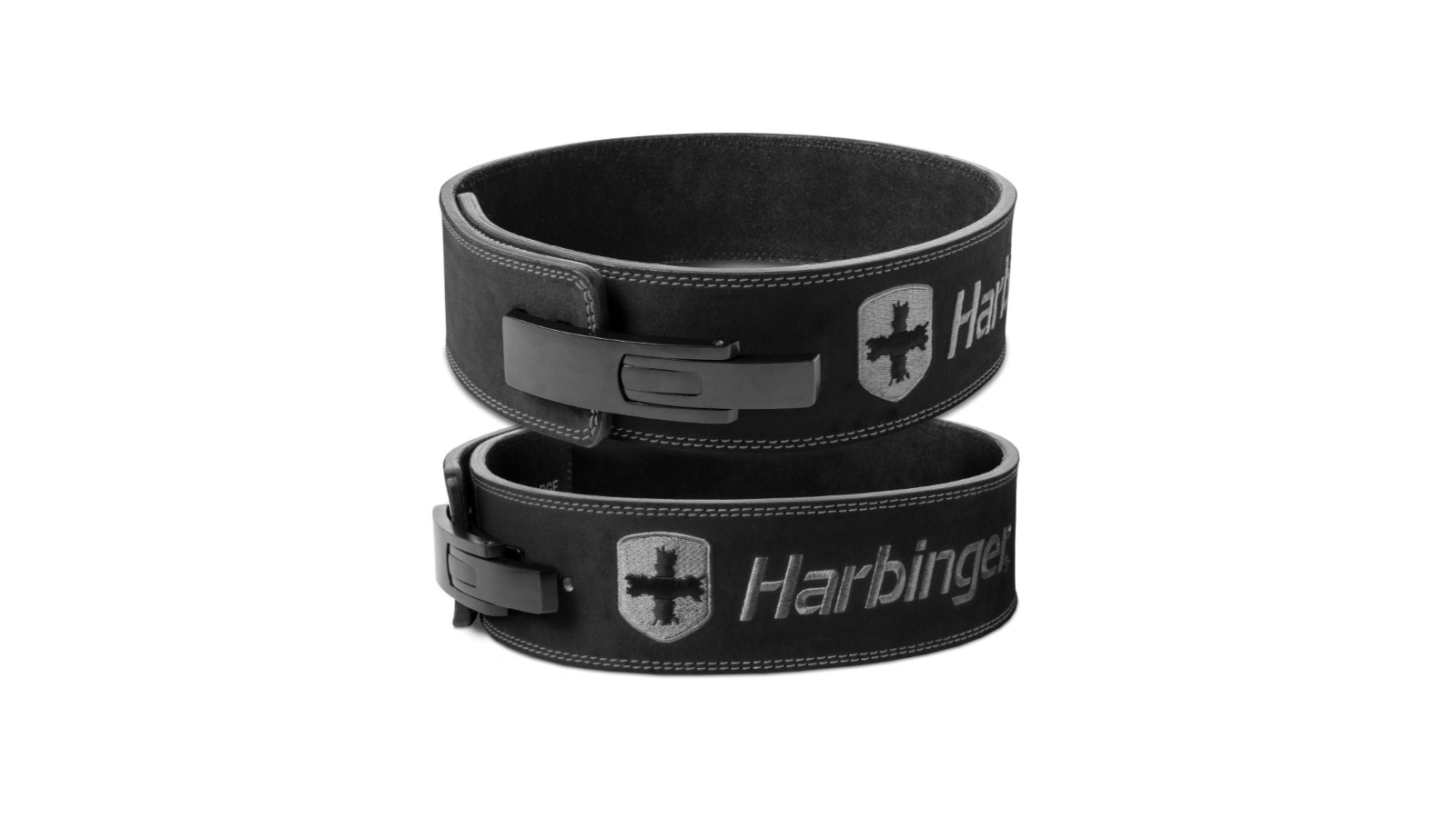 Harbinger 1cm Lever Weight Lifting Belt - Black