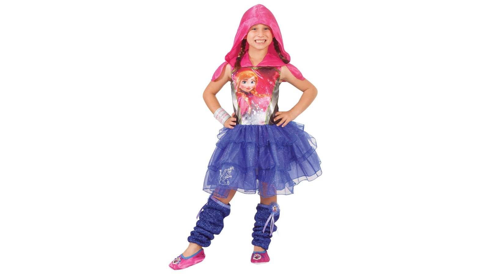 Anna Hooded Dress 6-8 Years Child Costume - Medium