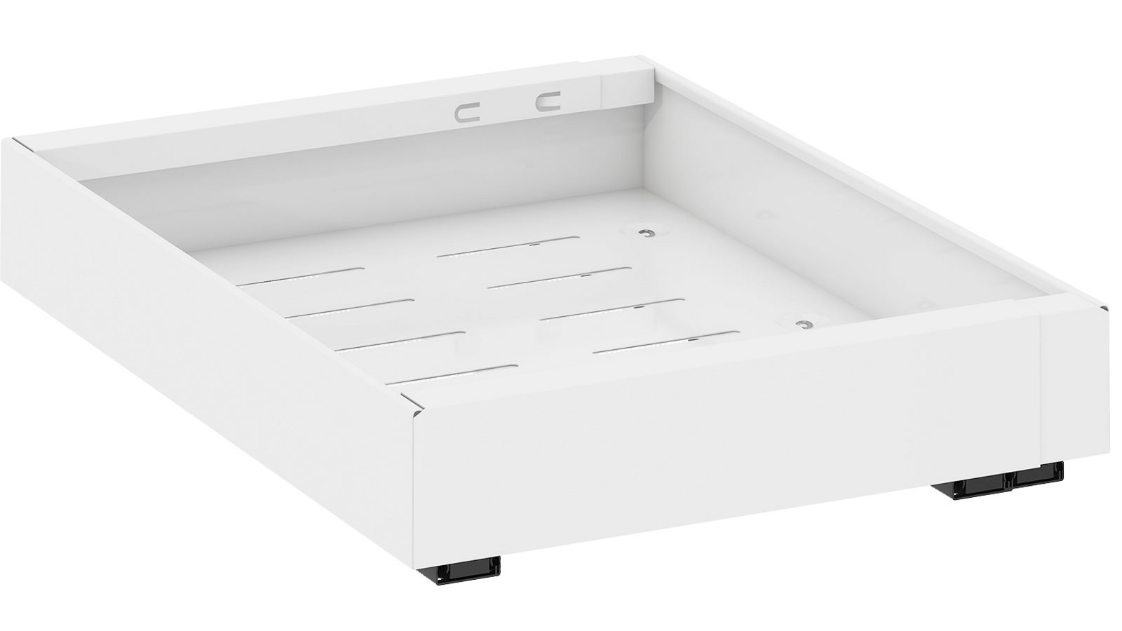 Advwin Extendable Pull-Out Dish Drying Rack White Kitchen Cabinet Organizer