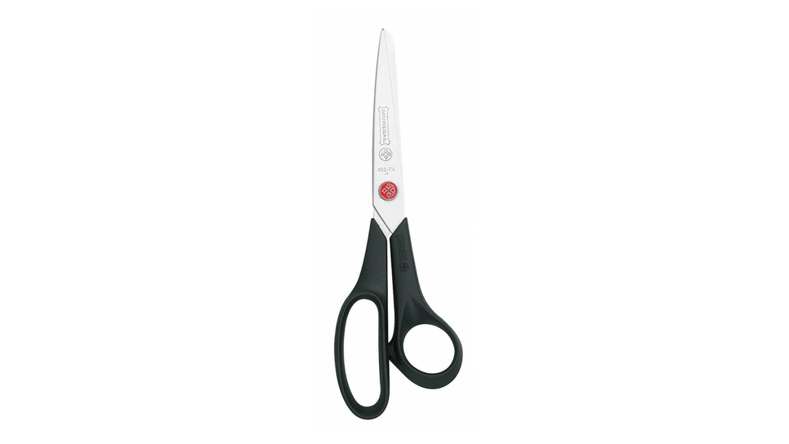 Mundial 19cm Sewing Scissor - Black/Silver