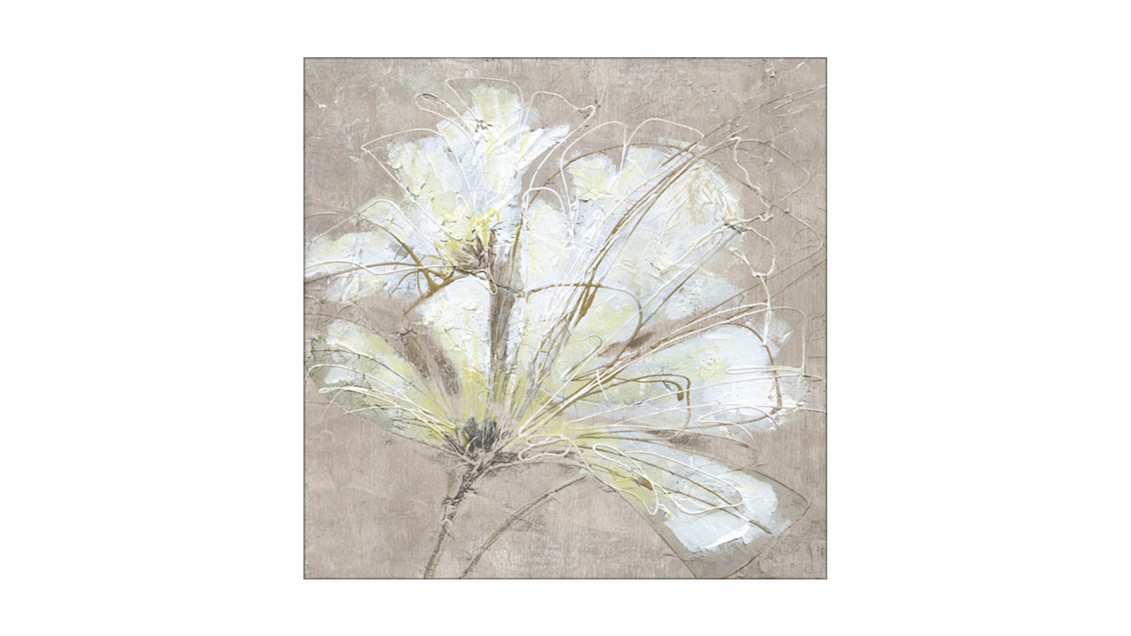 La Grolla White Flowers I Unframed Canvas Wall Art