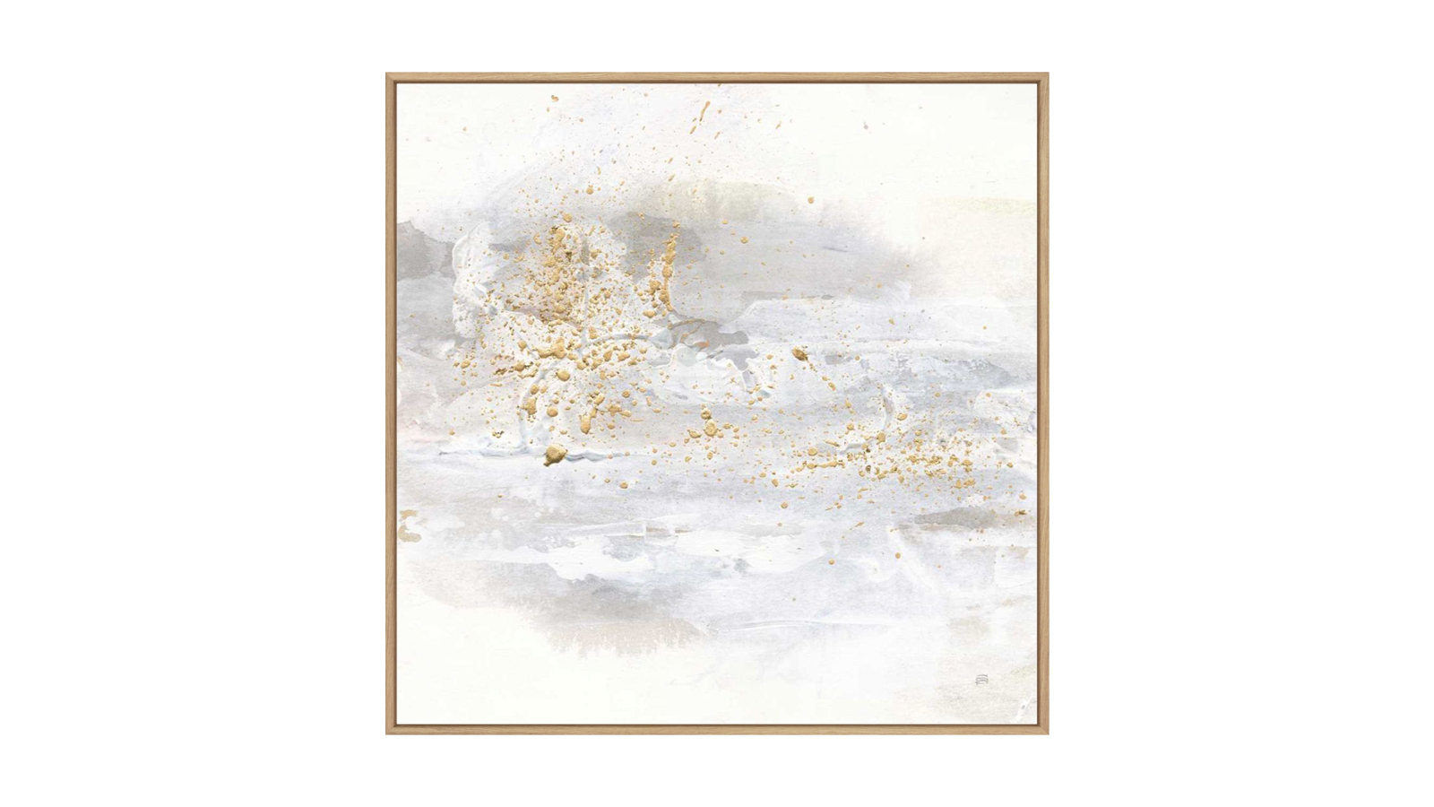 La Grolla Winter Gold IV Natural Gallery Wall Art - 123 x 123cm