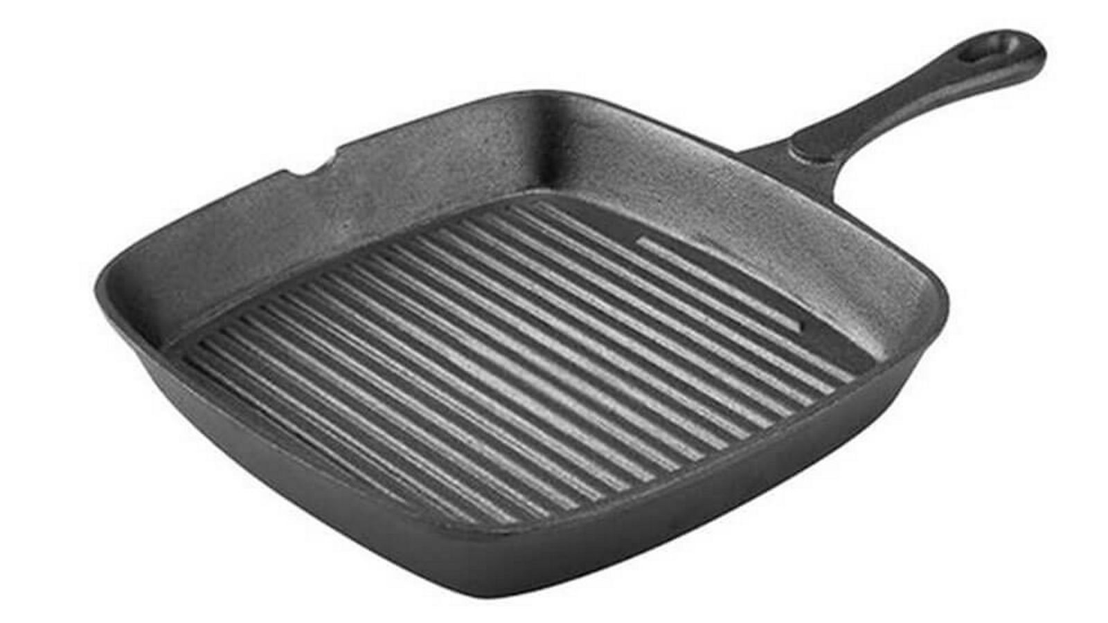 Pyrolux Pyrocast Square Grill Pan - Black