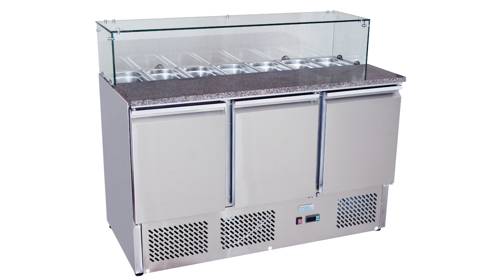 Atosa Commercial 3-Door Pizza Table Saladette Fridge