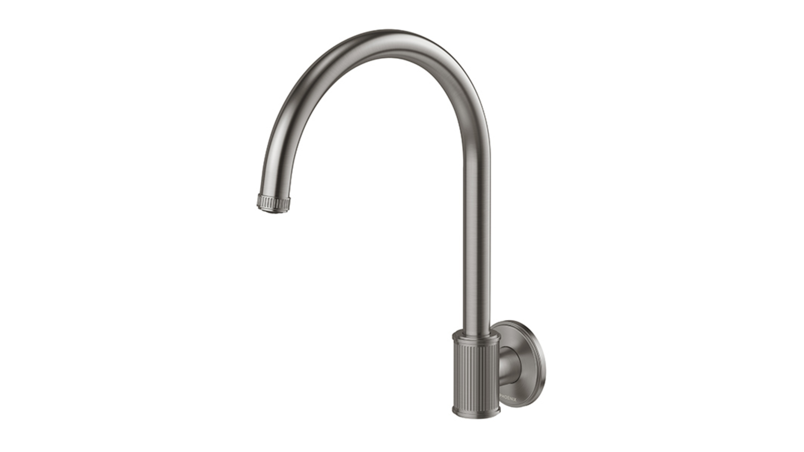 Phoenix Wiltern 180mm Wall Sink Outlet - Brushed Carbon