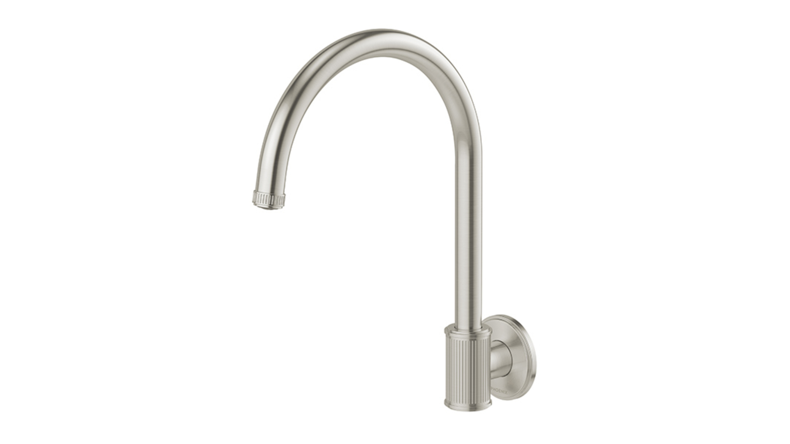 Phoenix Wiltern 180mm Wall Sink Outlet - Brushed Nickel