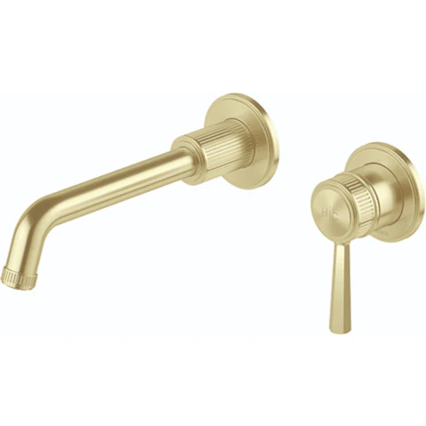Phoenix Wiltern 190mm SwitchMix Wall/Basin Bath Mixer Set - Brushed Gold