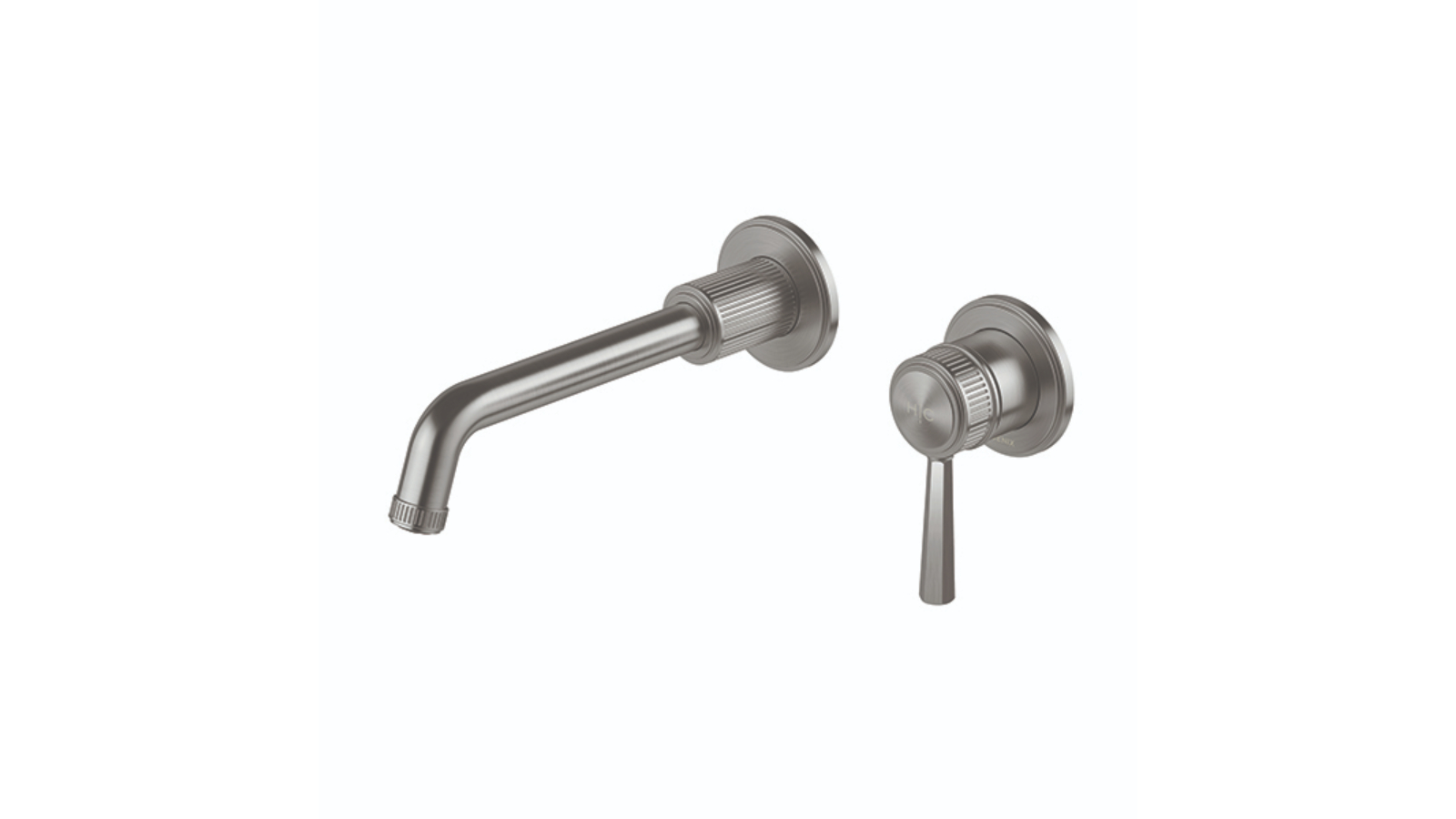 Phoenix Wiltern 190mm SwitchMix Wall/Basin Bath Mixer Set - Brushed Carbon