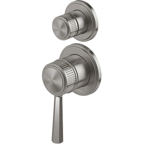 Phoenix Wiltern SwitchMix Shower/Bath Diverter Mixer Complete Kit - Brushed Carbon