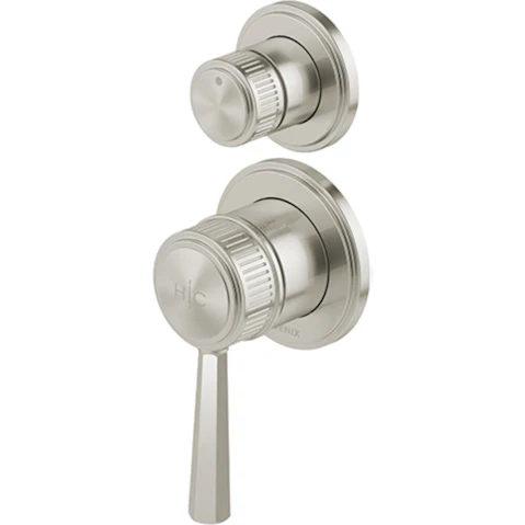 Phoenix Wiltern SwitchMix Shower/Bath Diverter Mixer Complete Kit - Brushed Nickel