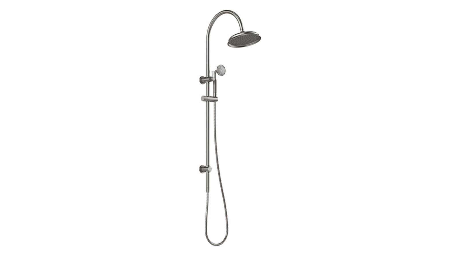 Phoenix Wiltern Twin Shower - Brushed Carbon