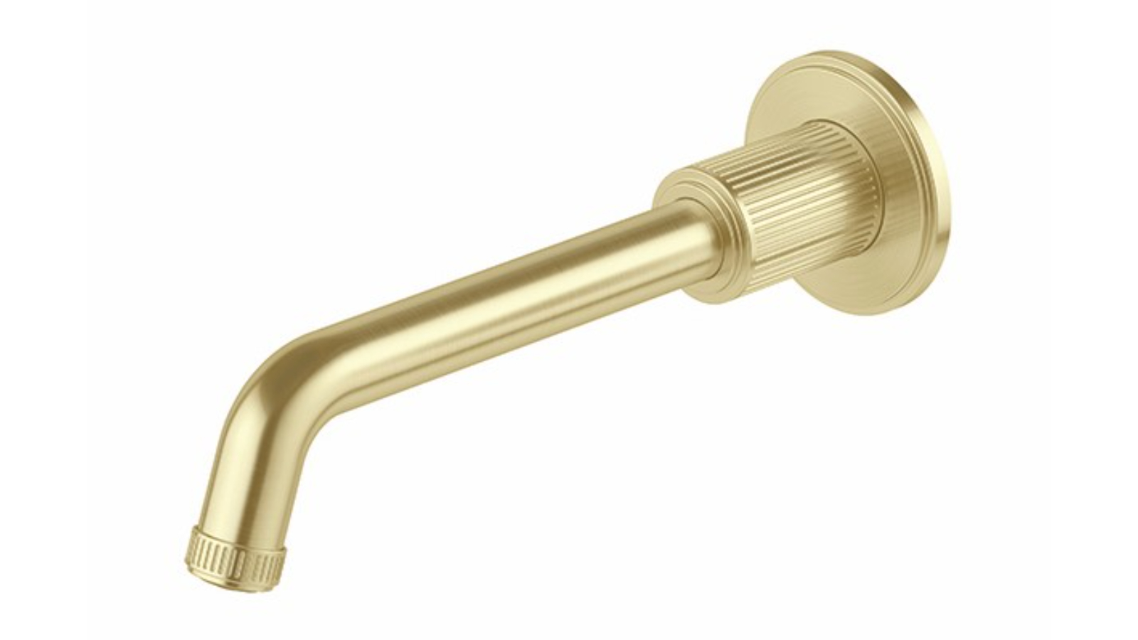 Phoenix Wiltern 190mm Wall Basin/Bath Outlet - Brushed Gold