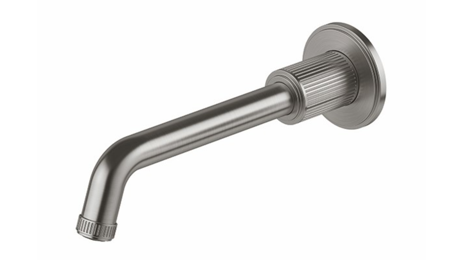 Phoenix Wiltern 190mm Wall Basin/Bath Outlet - Brushed Carbon